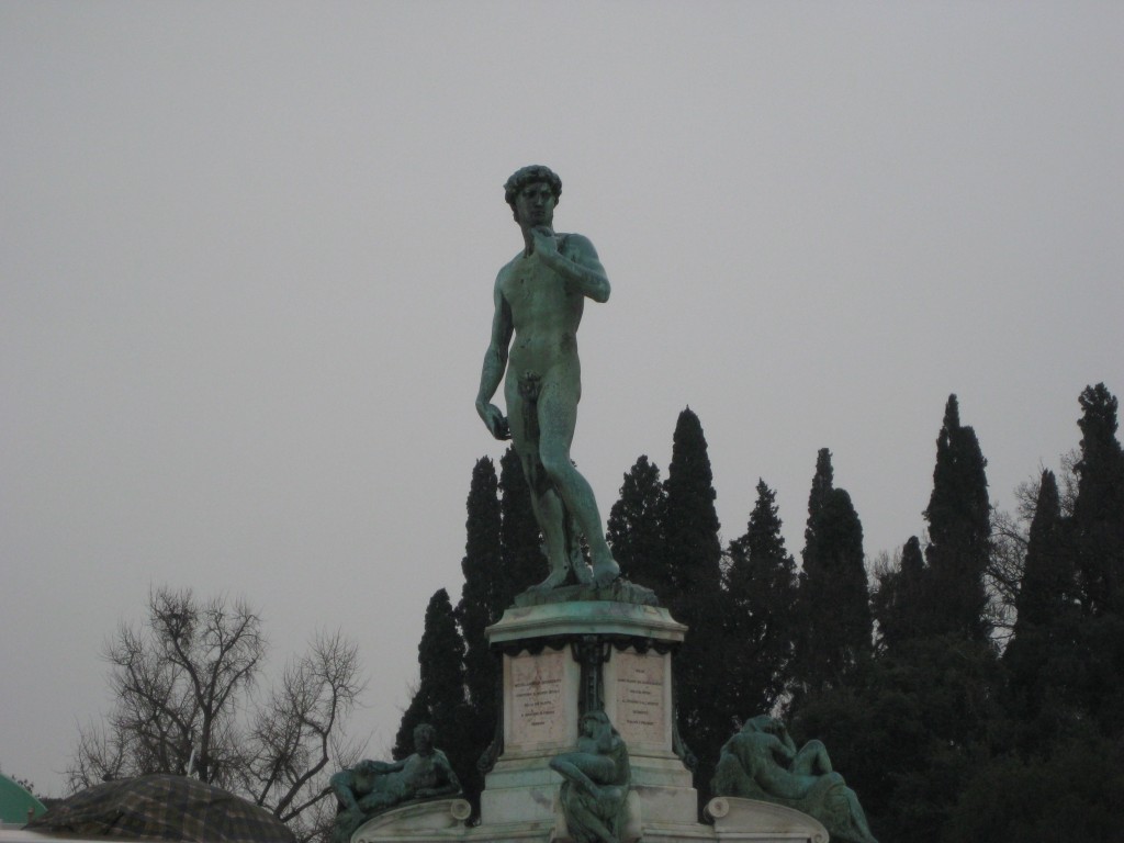 Another copy (this one in bronze) of the statue of David.