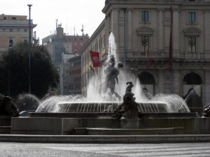 Piazza della Repubblica in the morning!