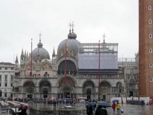 The basilica in St. Mark's square.