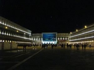 St. Mark's square at night!  It had a wonderful atmosphere.